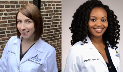 Drs. Sara Alcorn and Crystal Aguh